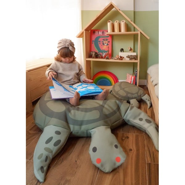 Borsa verde per bambini Turtle - Little Nice Things-image-1