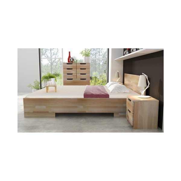 Letto matrimoniale in legno di faggio SKANDICA Spectrum Maxi, 140 x 200 cm - Skandica-image-4