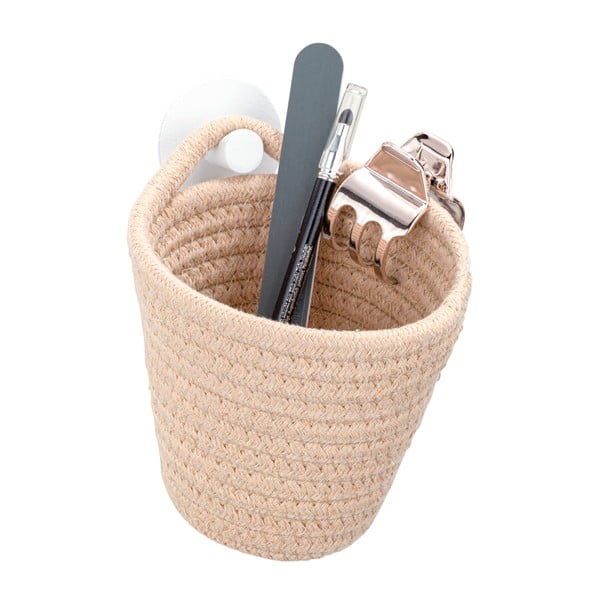 Cesto portaoggetti sospeso beige Soria - Wenko-image-2