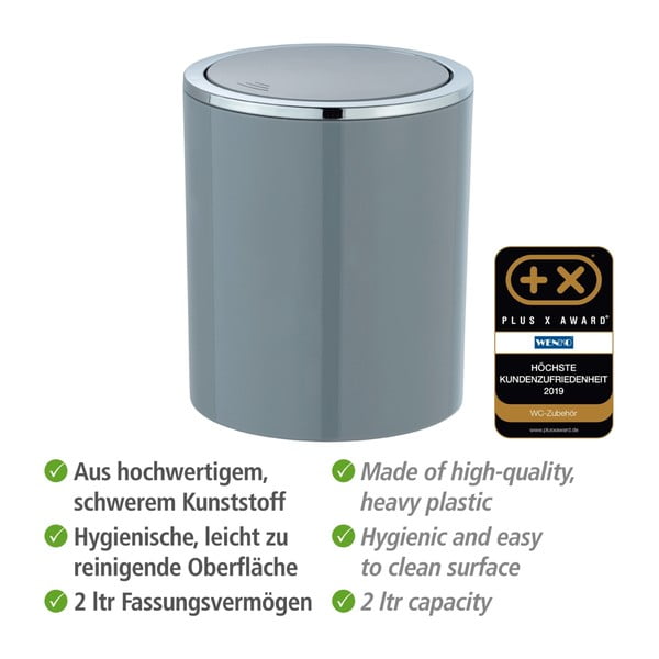Cestino grigio , 2 l Inca - Wenko-image-4