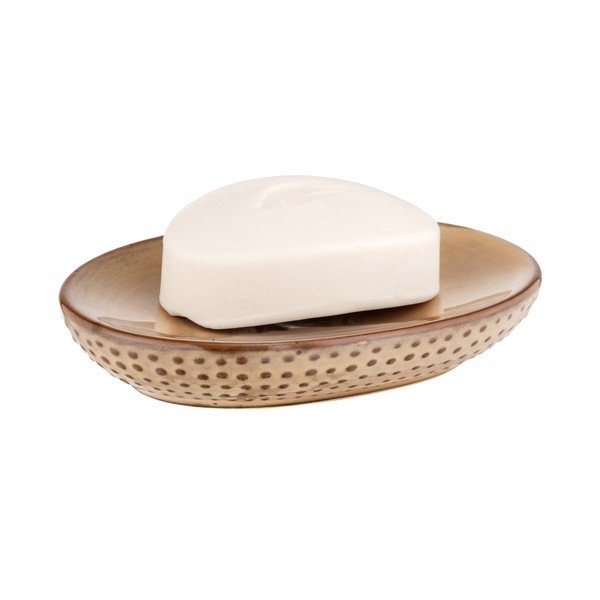Portasapone in ceramica beige Bellante - Wenko-image-1