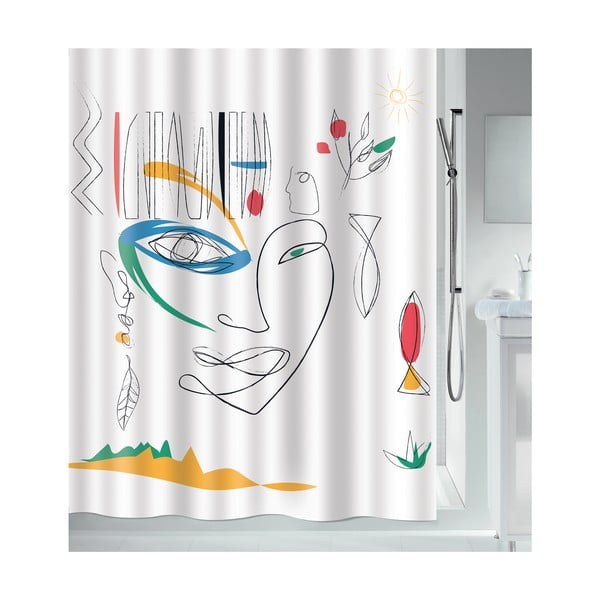 Tenda per doccia 180x200 cm Faces – Spirella-image-4