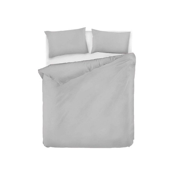 Biancheria da letto singola in cotone grigio chiaro Renforcé 140x200 cm Fresh Color - Mijolnir