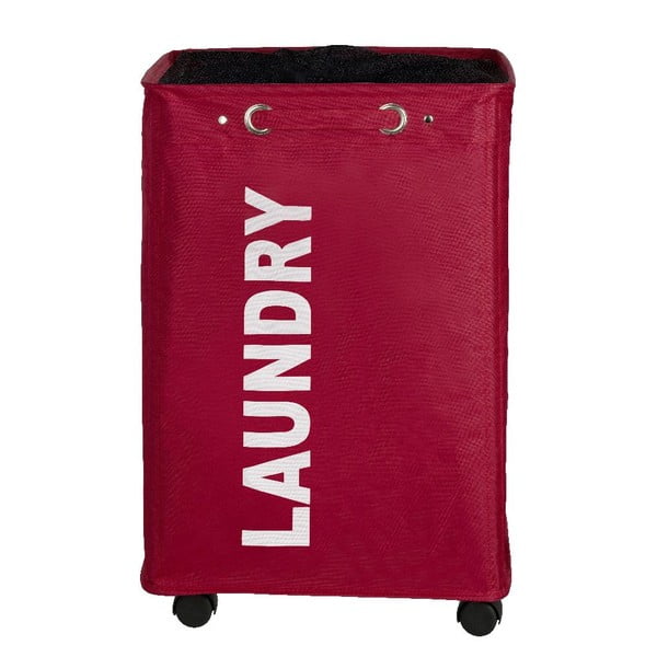 Cesto portabiancheria Quadro rosso, 79,2 l - Wenko-image-2
