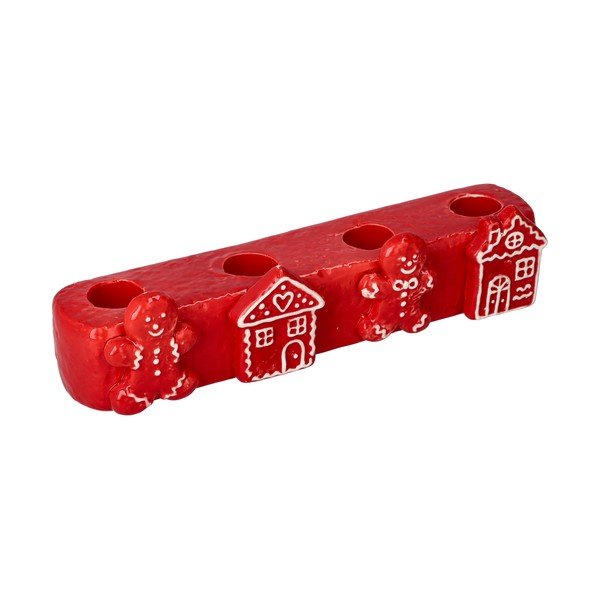 Portacandela in ceramica a tema natalizio per avvento Vinterby – Dakls