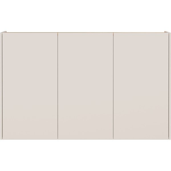 Armadietto color crema con effetto rovere 138x87x25 cm Libbiano – Germania-image-3