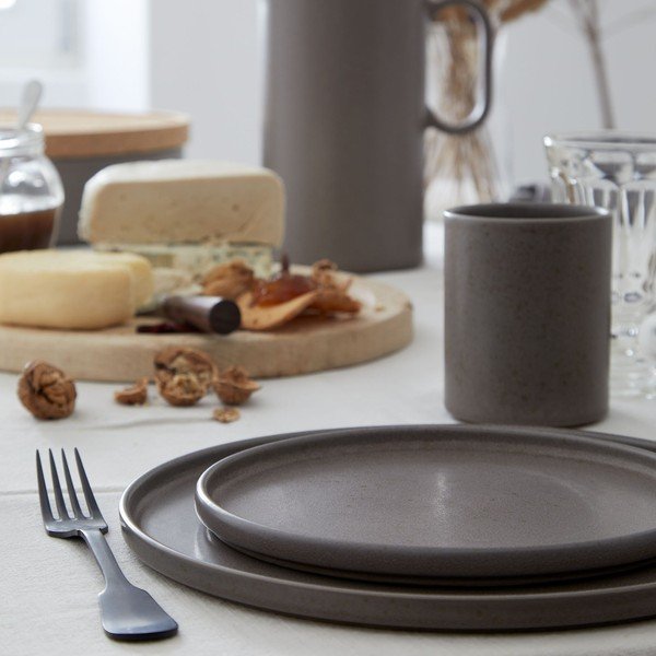 Piatto in gres marrone ø 27 cm Redonda - Costa Nova-image-1