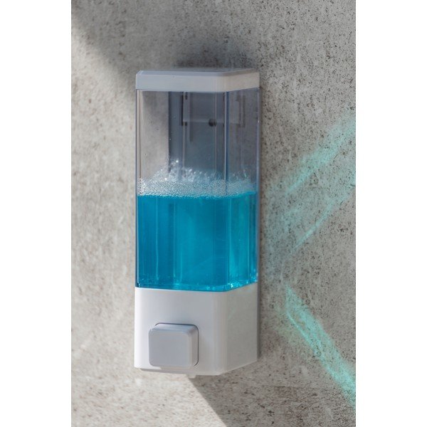 Dispenser di sapone in plastica bianco da parete 320 ml Istres - Wenko-image-1