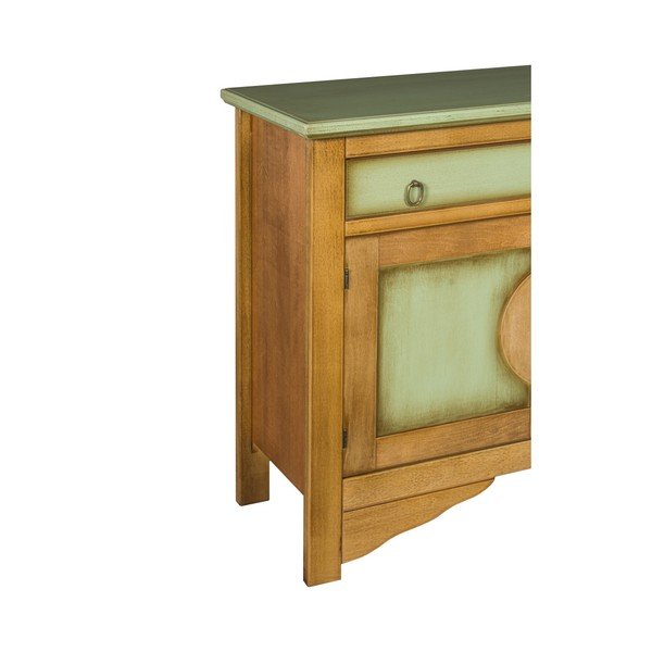 Cassettiera verde-marrone Credenza - Evergreen House-image-3