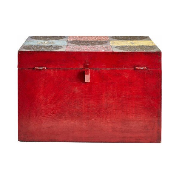 Cassapanca colorata in legno di mango Vito - Støraa-image-2