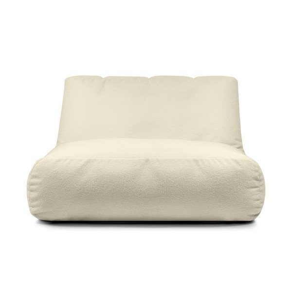 Puof a sacco color crema con rivestimento in bouclé Sofa Tube – SLOWDOWN-image-2