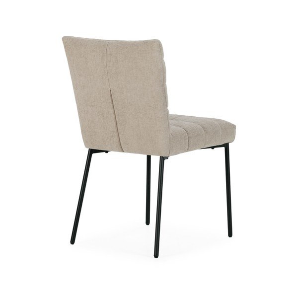 Sedie da pranzo in set beige imbottito 2 pz Naomi – MOME-image-4