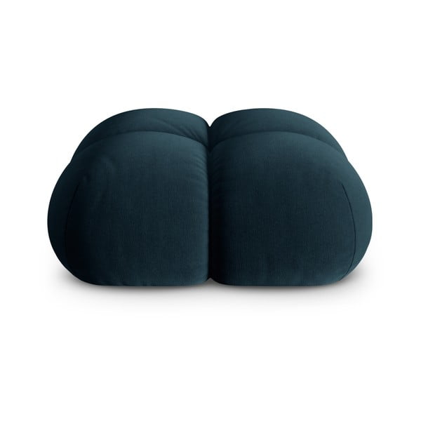 Poggiapiedi blu scuro con rivestimento in velluto Loretto – Cosmopolitan Design