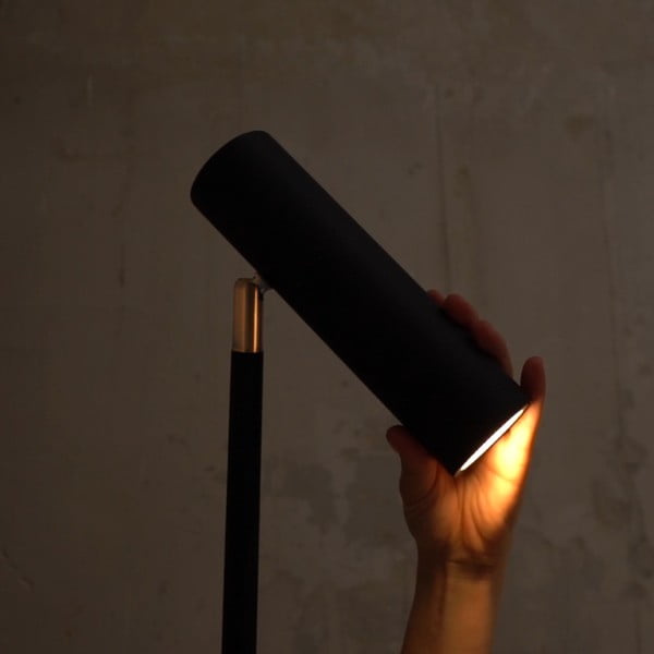 Lampada da terra nera, altezza 150 cm Milan - SULION-image-2