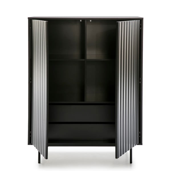 Cassettiera alta nera 97x130 cm Sierra - Teulat-image-2