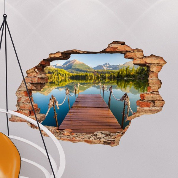 Adesivo Panorama Mountain Lake, 60 x 90 cm - Ambiance-image-1