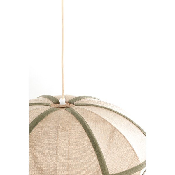 Lampadario color crema con paralume in tessuto Mirelys – Light & Living-image-4