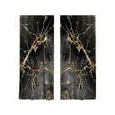 Tende in nero e oro in set di 2 140x260 cm - Mila Home