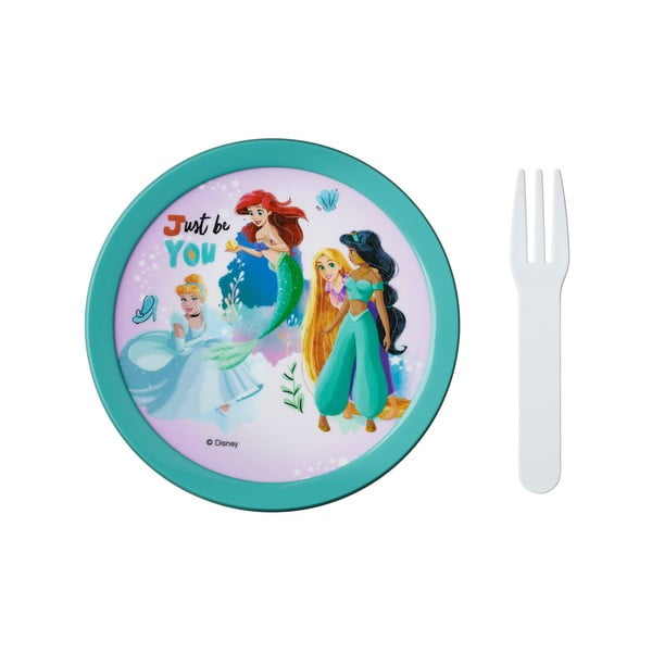 Scatola per la merenda dei bambini con forchetta Disney princess - Mepal