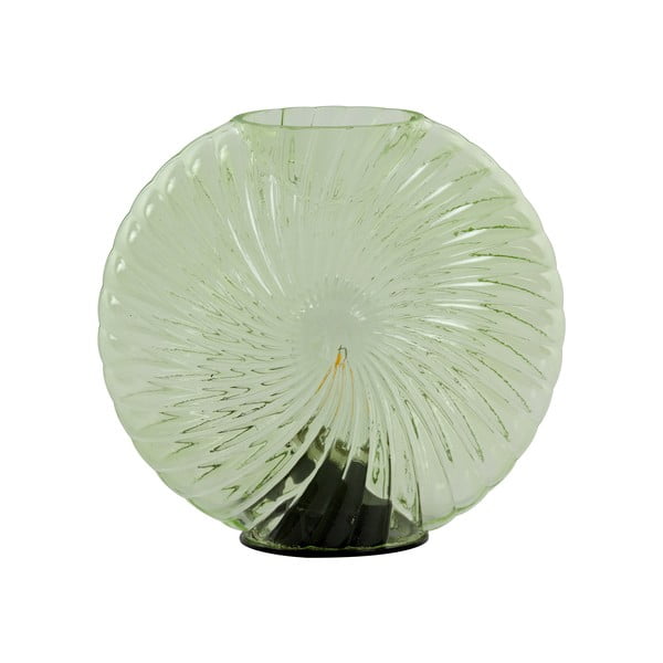 Lampada da tavolo verde (altezza 20 cm) Milado - Light & Living