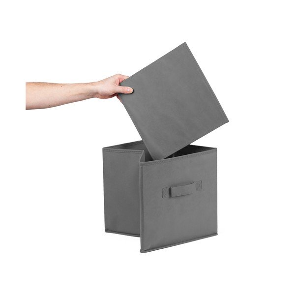 Scatola grigio scuro in plastica 31x31x31 cm – Compactor-image-3