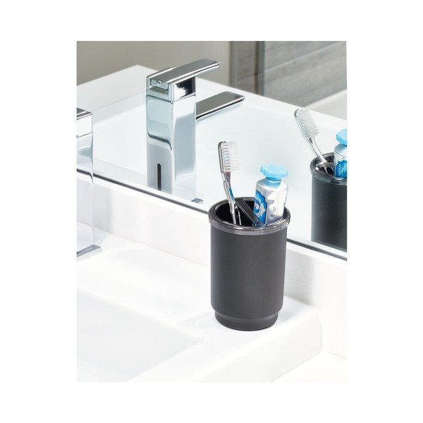 Bicchiere per spazzolino nero Austin - iDesign-image-2