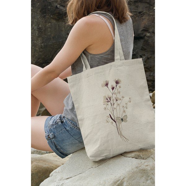 Borsa in tessuto beige - Kate Louise-image-3