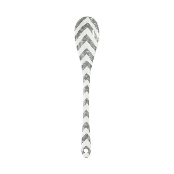 Cucchiaio in porcellana Ziggy Grey, 15,5 cm - Green Gate
