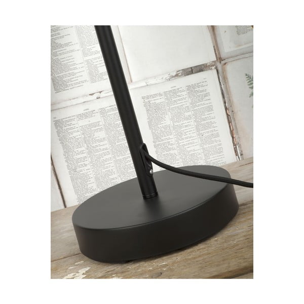 Lampada da terra nera con paralume in metallo (altezza 152 cm) Seattle - it's about RoMi-image-3