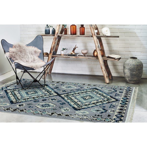 Tappeto blu , 160 x 230 cm Ines - Asiatic Carpets-image-3