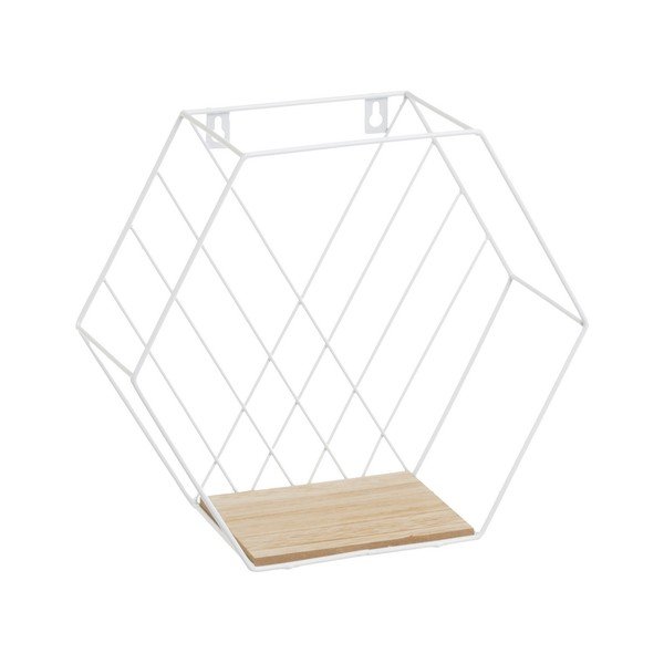 Mensole bianche/naturali in set da 3 31 cm - Casa Selección-image-1