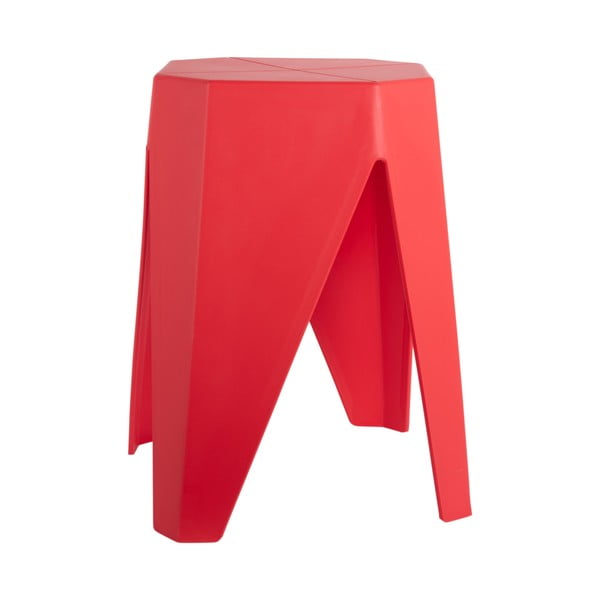 Sgabello rosso in plastica Cherish – Leitmotiv-image-1