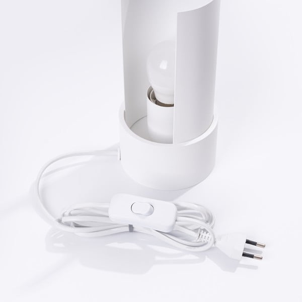 Lampada da tavolo bianca (altezza totale 21 cm) Aurea – Sollux-image-3