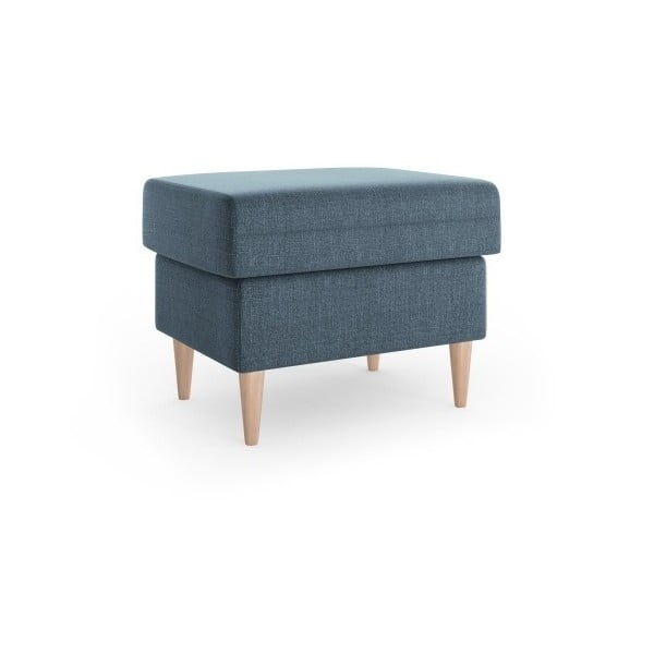 Pouf blu Aubrieta, 60 x 45 cm - Mazzini Sofas