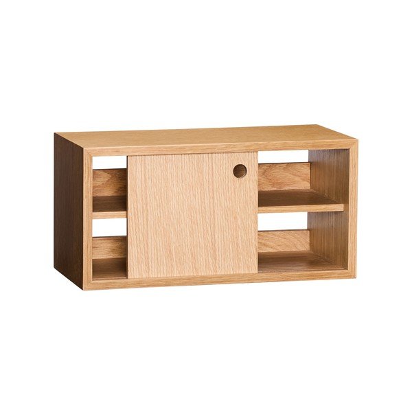 Mensola di colore naturale con effetto rovere 40 cm Slide – Hübsch-image-2