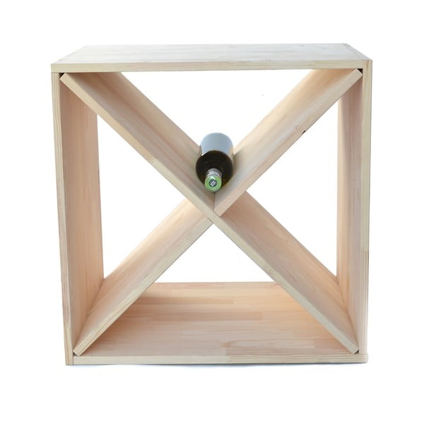 Scaffale portabottiglie per vino in legno di pino colore naturale per 24 bottiglie - Bonami Essentials-image-2