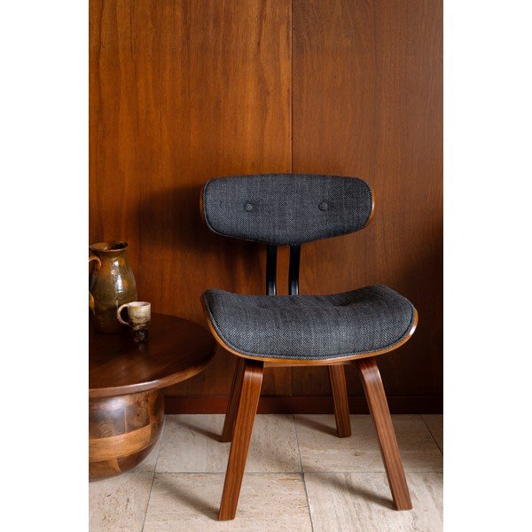 Sedia da pranzo grigia/marrone in imbottito Blackwood – Dutchbone-image-1