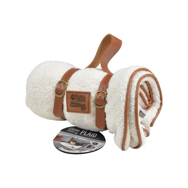 Coperta crema per cani 50x70 cm - Love Story-image-3