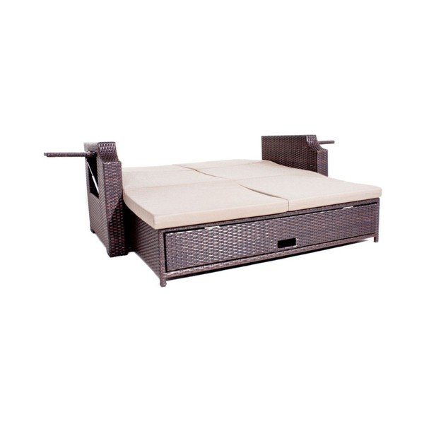 Panchina pieghevole da giardino con contenitore ADDU Monaco - Garden Pleasure-image-2