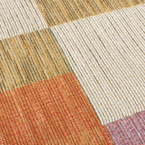 Tappeto in colore arancio-naturale 155x230 cm Riley Block Geo - Flair Rugs-image-3