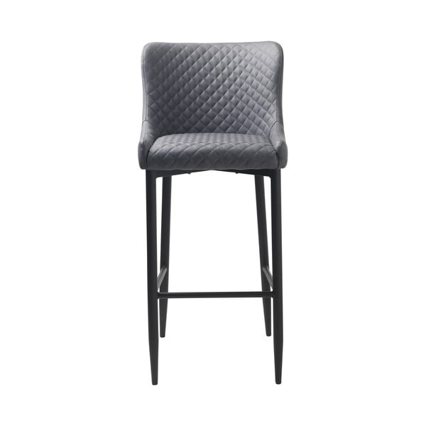 Sgabello da bar grigia imbottita (altezza seduta 77 cm) Ottowa - Unique Furniture-image-3
