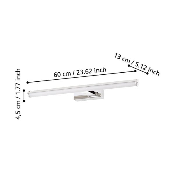 Lampada da parete LED argentata VADUMI – EGLO-image-2