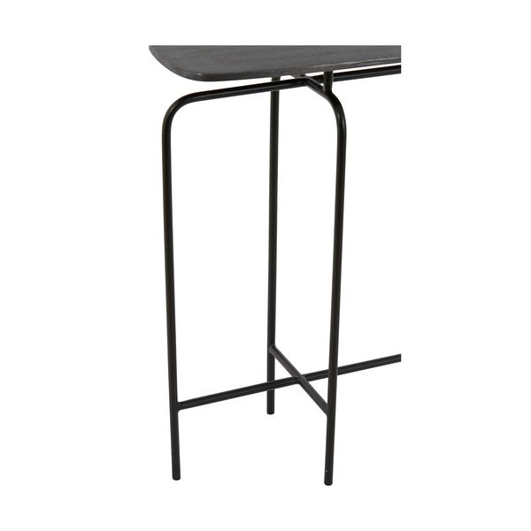 Tavolo consolle in metallo nero 30x120 cm Zapala - Light & Living-image-3