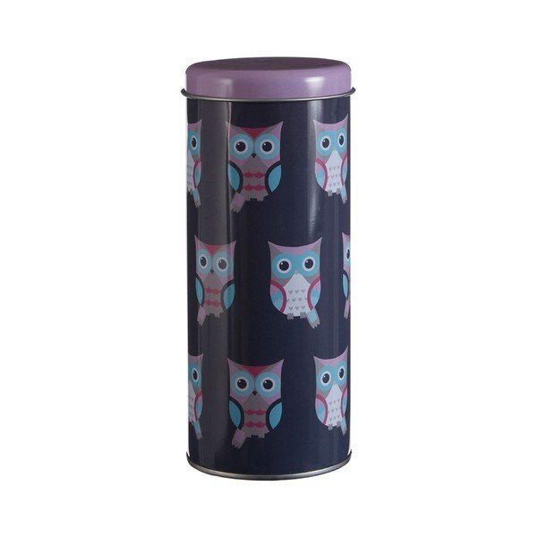 Scatola rotonda in peltro, Ø 8 x 18 cm Happy Owls - Premier Housewares-image-2