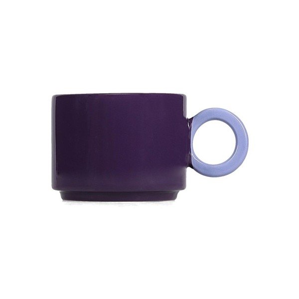 Tazza viola scuro in gres 280 ml Lou – ONA