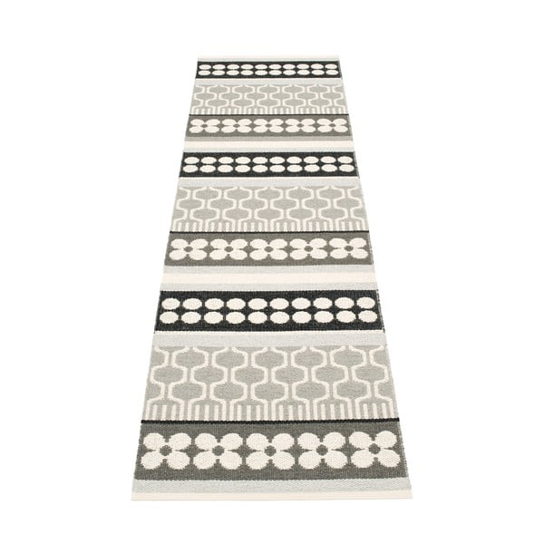 Passatoia da interno/esterno grigia/color crema 70x270 cm Asta Warm Grey – Pappelina