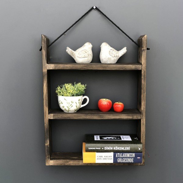 Mensola da parete in legno , 35 x 48 x 10 cm House - Evila Originals-image-1