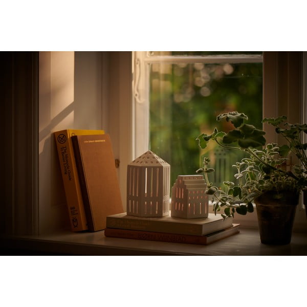 Portacandele in ceramica per tea light Urbania Lighthouse Long Church - Kähler Design-image-2