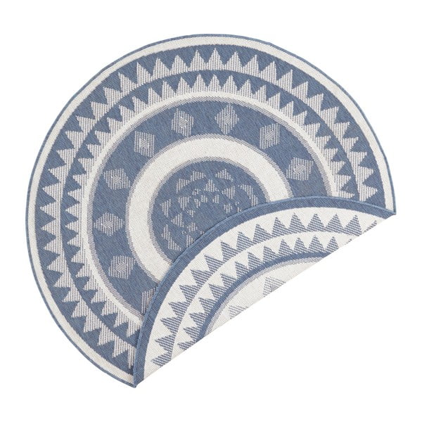 Tappeto da esterno blu e crema , ⌀ 200 cm Jamaica - NORTHRUGS