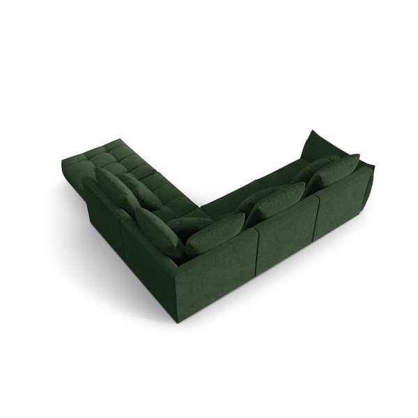 Divano angolare verde scuro (angolo destro/verso L) Bloom - Micadoni Home-image-3